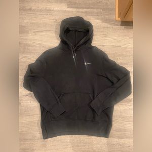 Nike Swoosh Pullover Black Hoodie Size XL